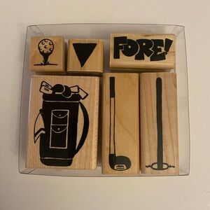 CTMH S290 Fore! Rubber stamps